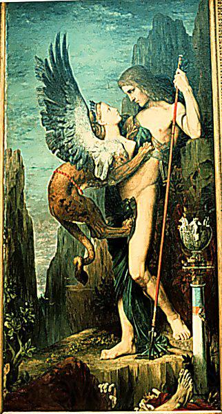 Gustave Moreau Oedipus and the Sphinx